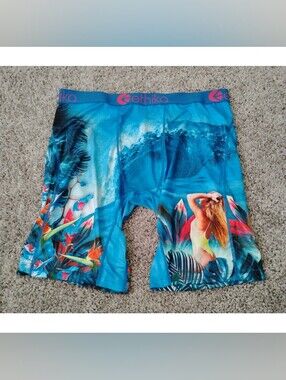 Ethika Men's Staple Boxer Briefs - Tropical Wave Print
